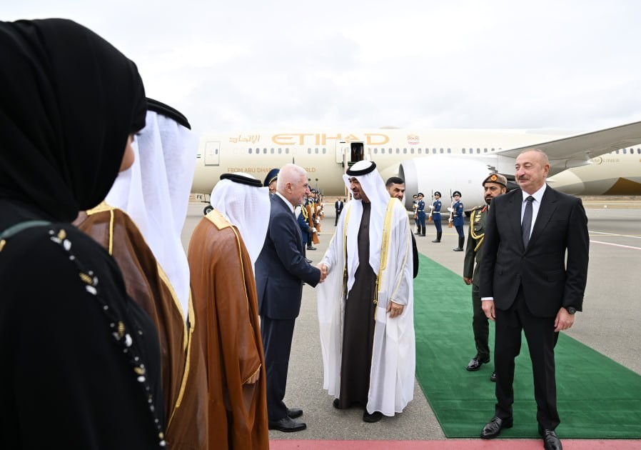Prezident BƏƏ liderini Füzulidə qarşıladı - FOTOLAR
